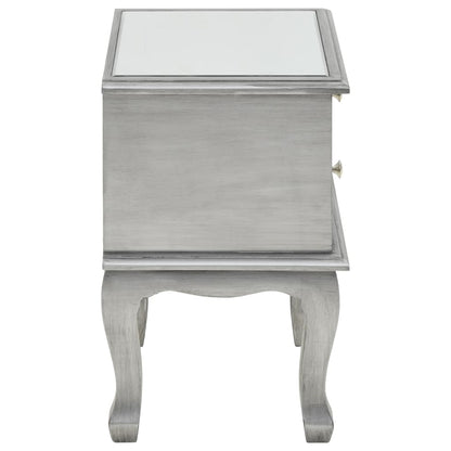 Nattbord Sengbord Tre speilet glass og 34,5x30x50 cm