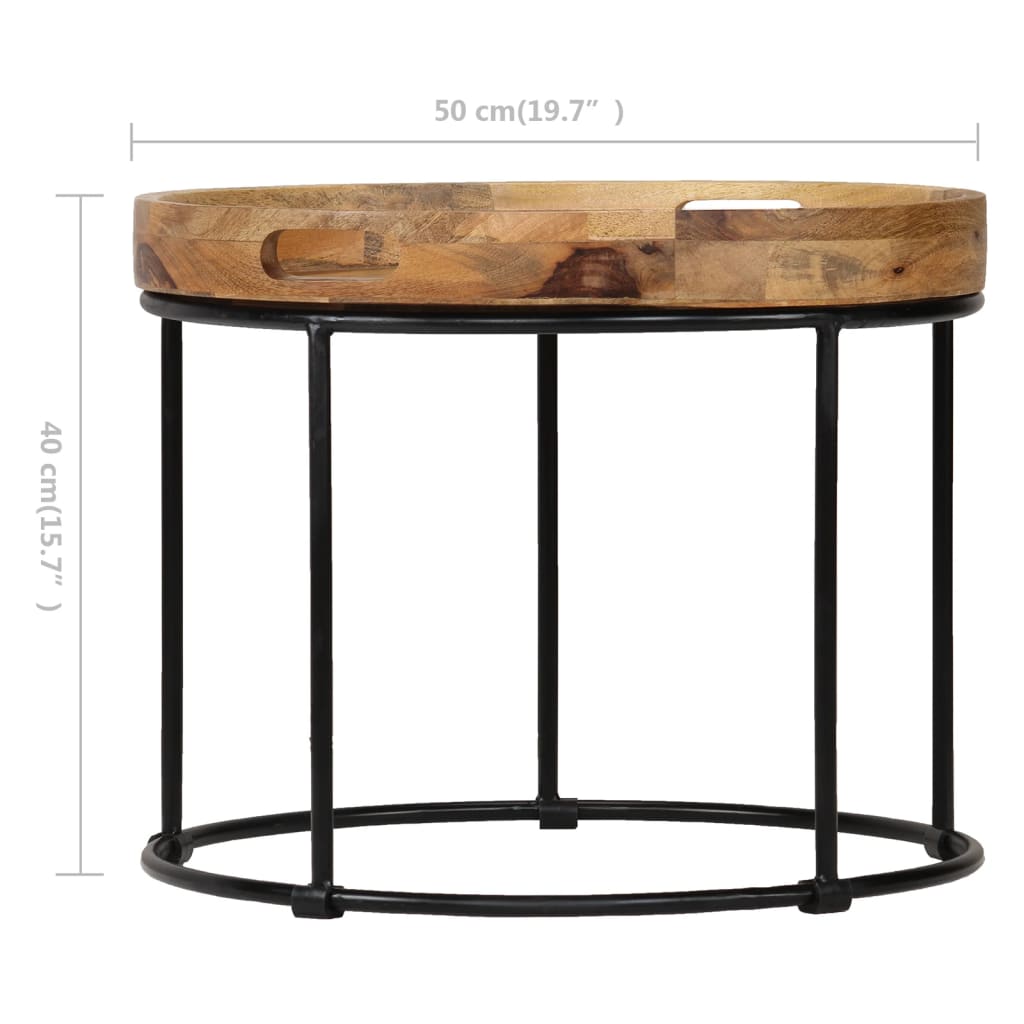 Salongbord Sofabord Tre Heltre Mango 50x40 cm