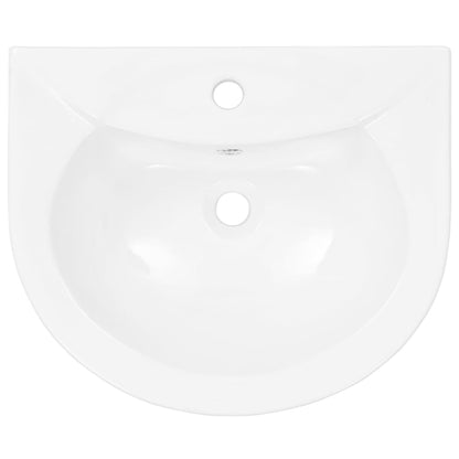Baderomsvask frittstående sokkel keramisk Hvit 520x440x190 mm
