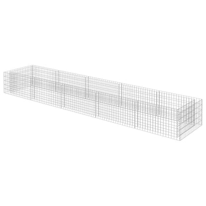Gabion høybed galvanisert stål 450x90x50 cm