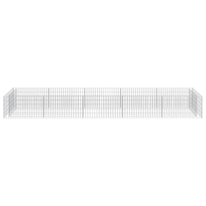 Gabion høybed galvanisert stål 450x90x50 cm