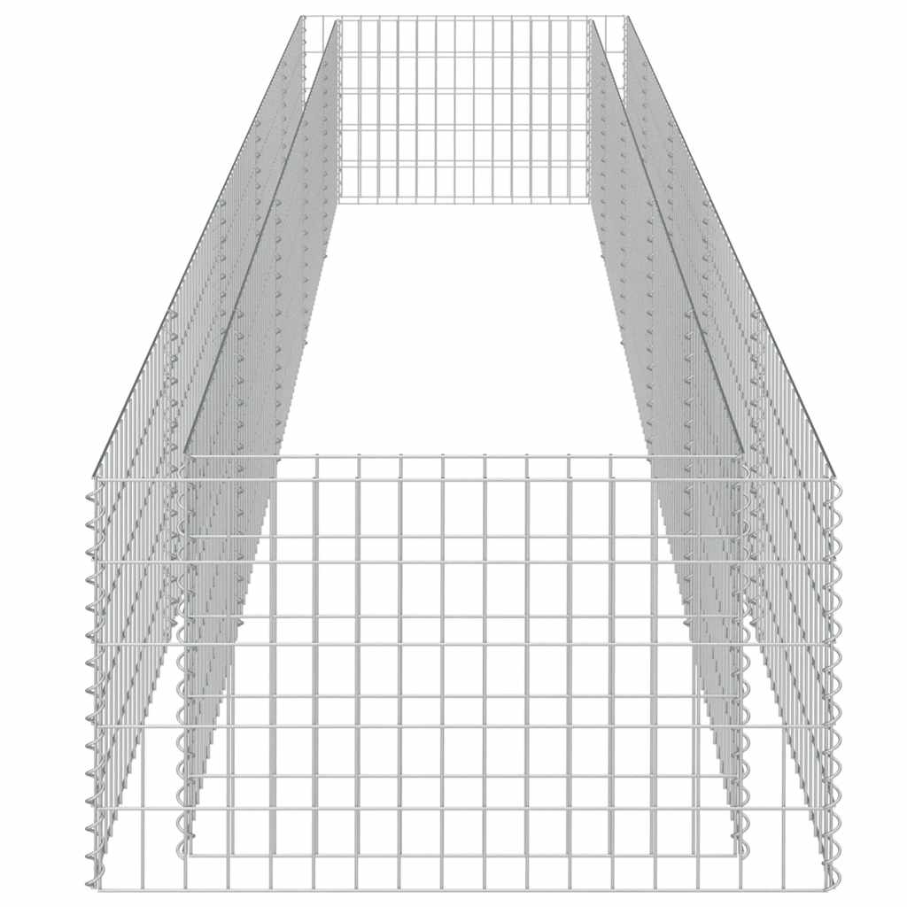 Gabion høybed galvanisert stål 450x90x50 cm