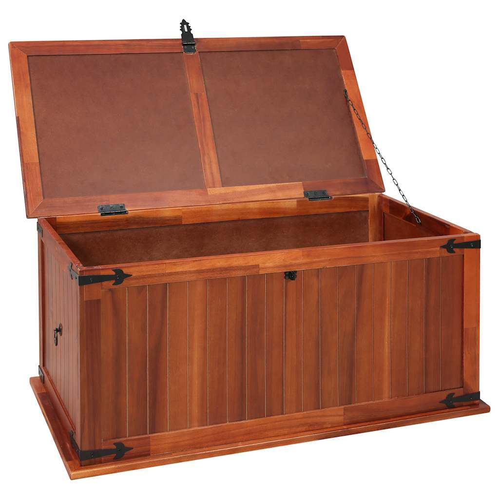 Oppbevaringskiste 79x34x32 cm heltre akasie