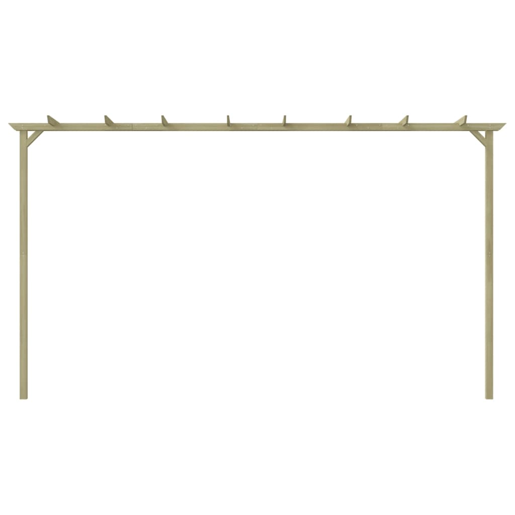 Hagepergola impregnert furu 360x200x60 cm