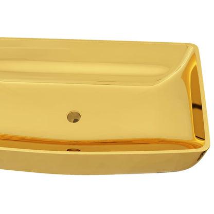 Baderomsvask 71x38x13,5 cm keramikk gull
