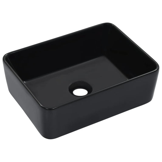Baderomservant 40x30x13 cm keramikk svart