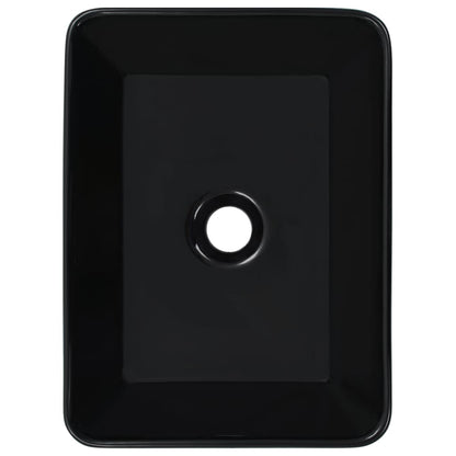 Baderomservant 40x30x13 cm keramikk svart