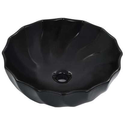 Baderomservant 46x17 cm keramikk svart