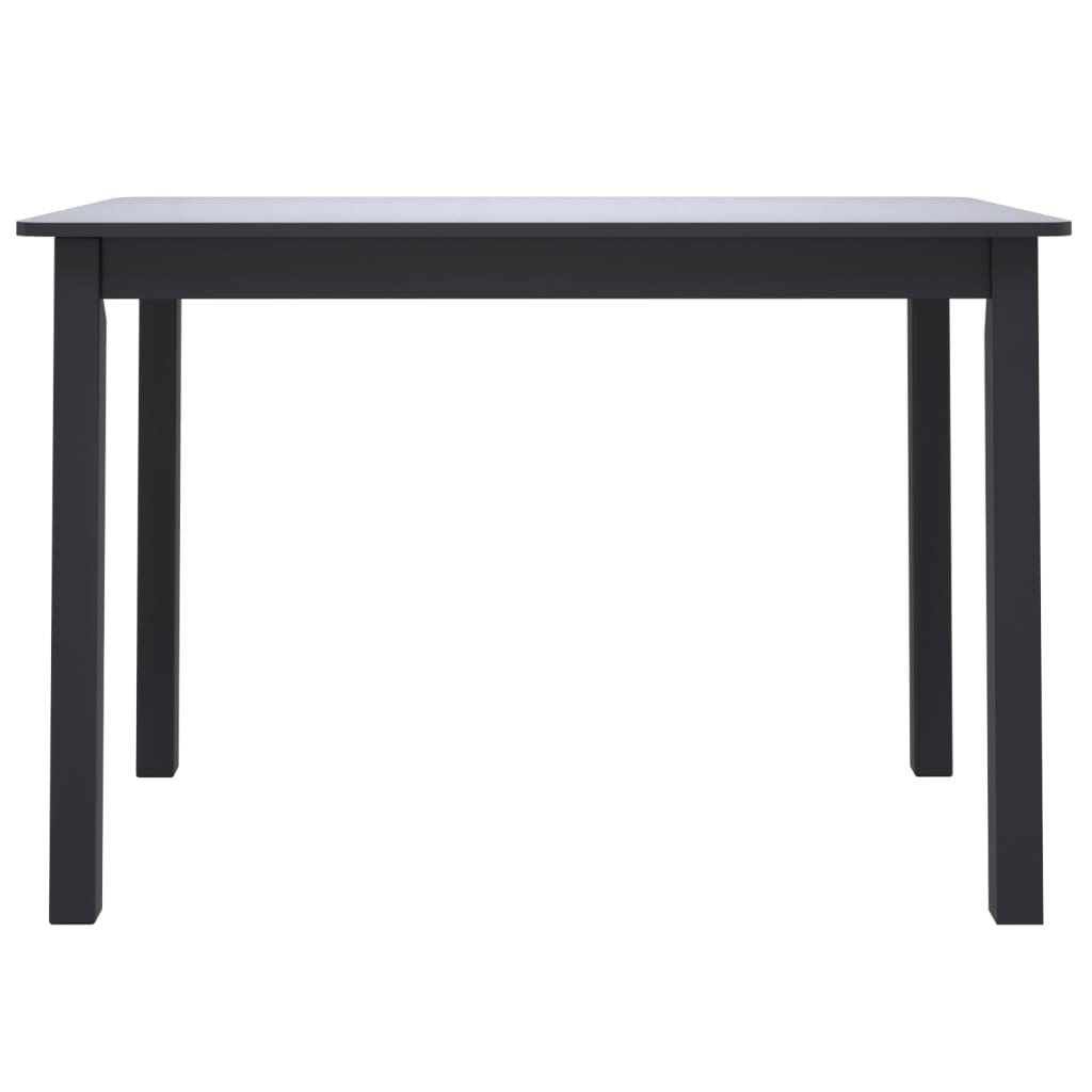 Spisebord Kjøkkenbord Svart 114x71x75 cm heltre gummitre