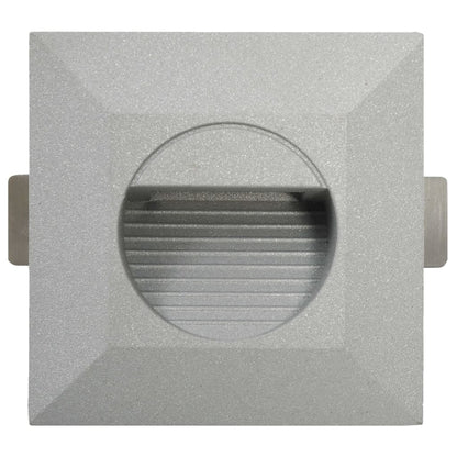 Hagebelysning Vegg El. LED-vegglamper 6 stk 5 W sølv firkantet