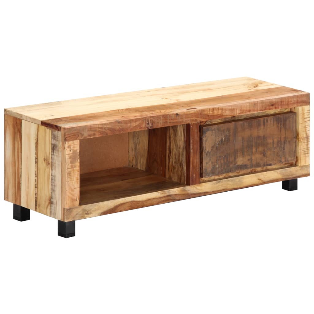 TV-Møbel Tre TV-benk gjenvunnet heltre 100x30x33 cm