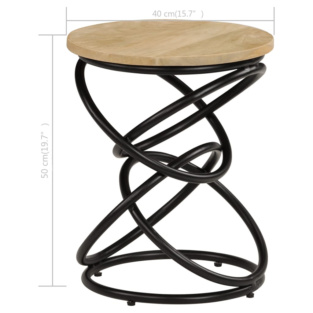 Sidebord Tre Endebord heltre mango 40x50 cm