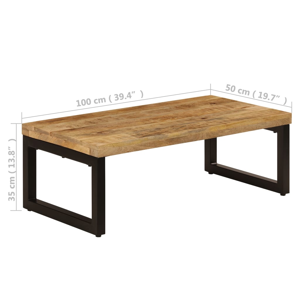 Salongbord Sofabord Tre Heltre Mango 100x50x35 cm