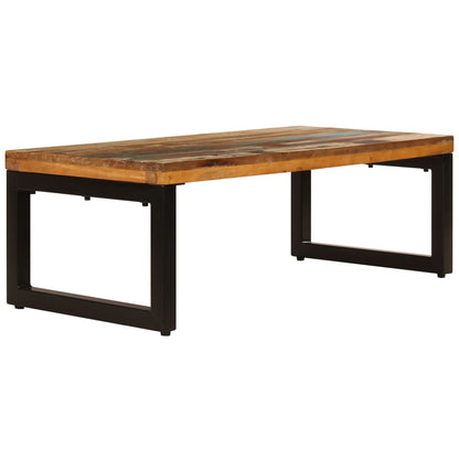 Salongbord Sofabord Tre Gjenvunnet Heltre 100x50x35 cm