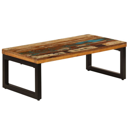 Salongbord Sofabord Tre Gjenvunnet Heltre 100x50x35 cm
