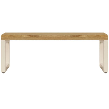 Salongbord Sofabord Tre 100x50x35 cm heltre mango og stål