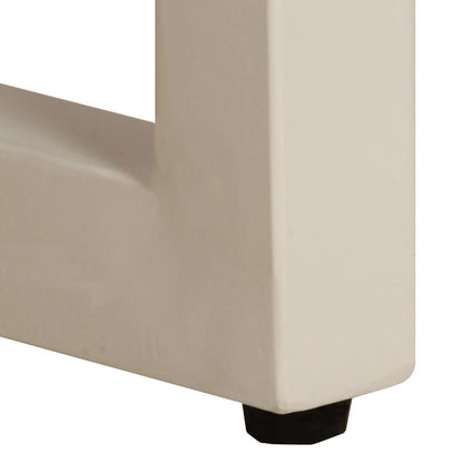 Salongbord Sofabord Tre 100x50x35 cm heltre mango og stål