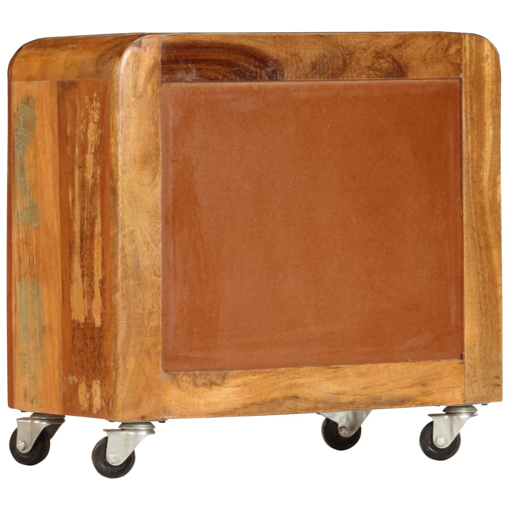 Nattbord Sengbord Tre Gjenvunnet Heltre 50x30x50 cm