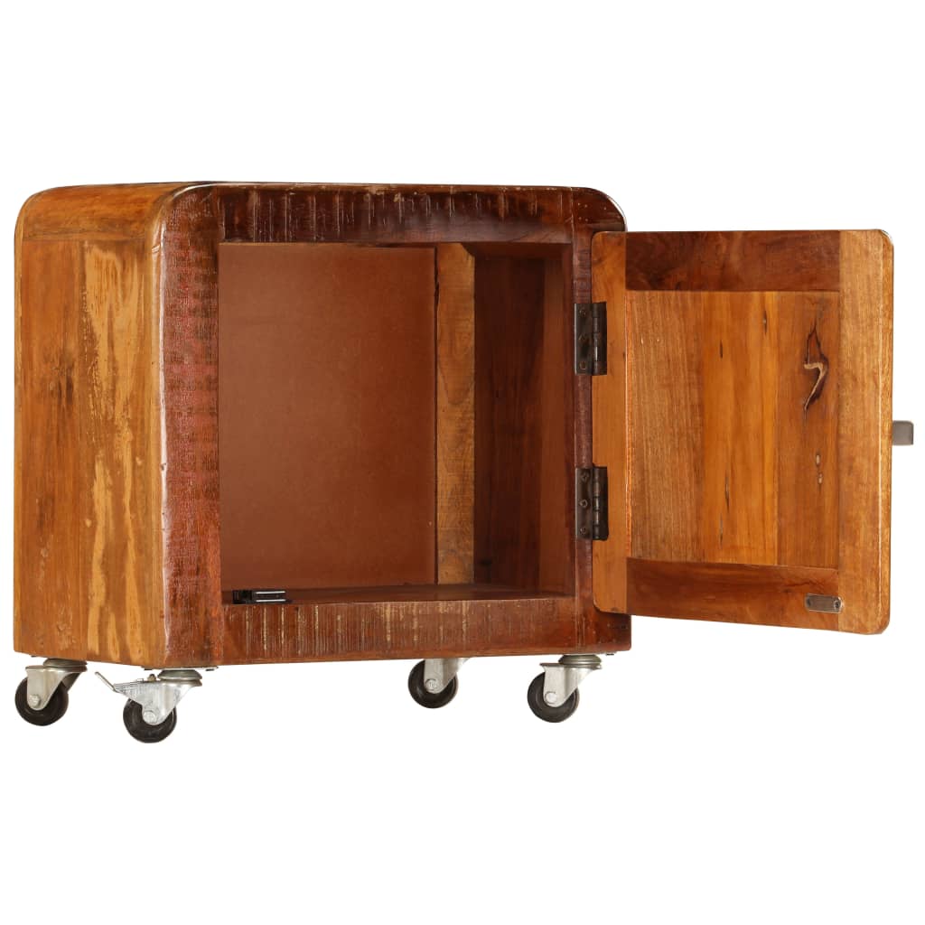 Nattbord Sengbord Tre Gjenvunnet Heltre 50x30x50 cm