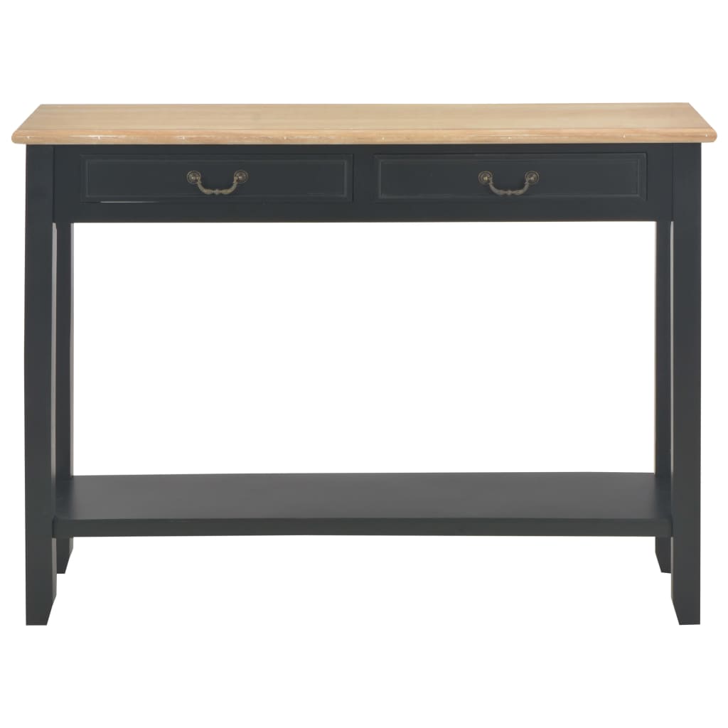 Avlastningsbord konsollbord Svart 110x35x80 cm tre