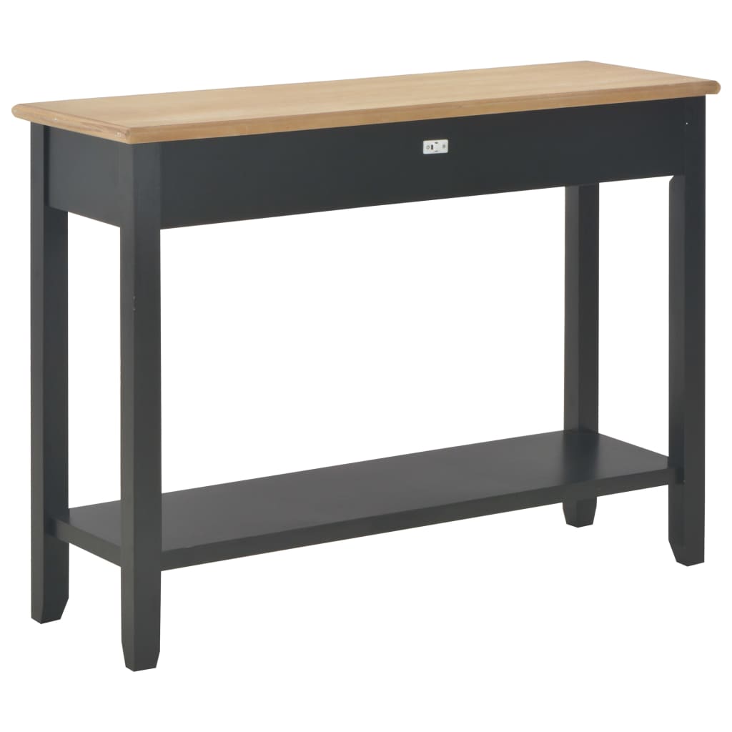 Avlastningsbord konsollbord Svart 110x35x80 cm tre