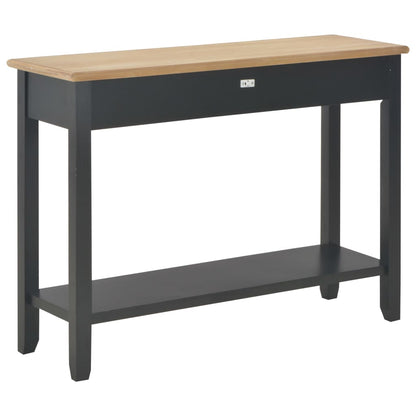 Avlastningsbord konsollbord Svart 110x35x80 cm tre