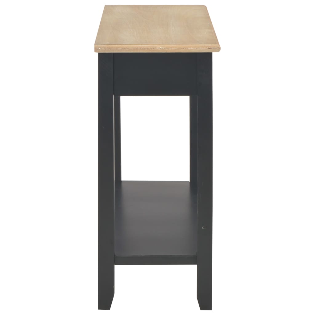 Avlastningsbord konsollbord Svart 110x35x80 cm tre