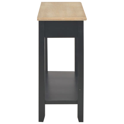 Avlastningsbord konsollbord Svart 110x35x80 cm tre