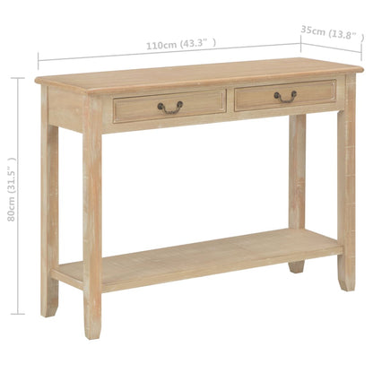 Avlastningsbord Konsollbord Tre 110x35x80 cm tre