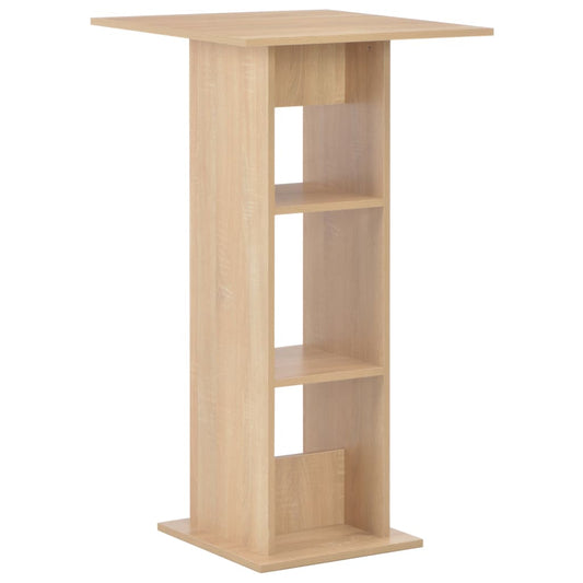Barbord eik 60x60x110 cm