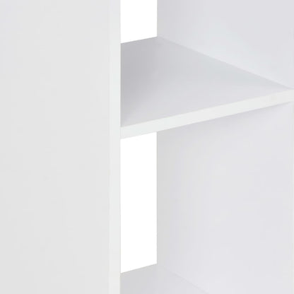 Barbord hvit og betong 60x60x110 cm