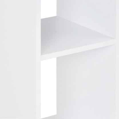 Barbord hvit og sonoma eik 60x60x110 cm