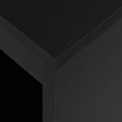 Barbord med hylle svart 110x50x103 cm