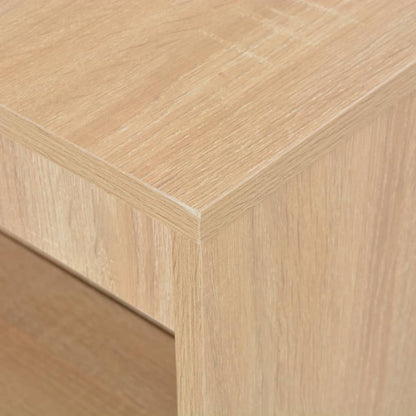 Barbord med hylle eik 110x50x103 cm