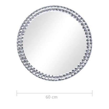 Veggspeil 60 cm herdet glass