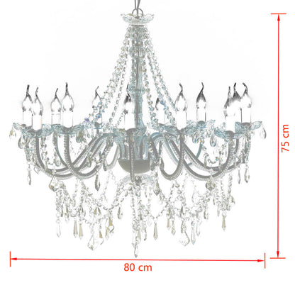 Taklampe Lysekrone med 1600 krystaller
