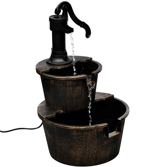 Fontene med brønnpumpedesign