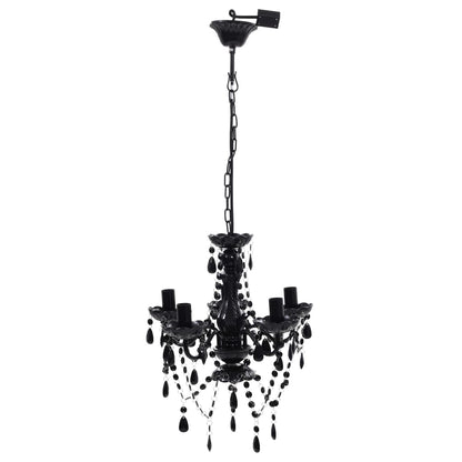 Taklampe lysekrone Svart 5 lyspærer