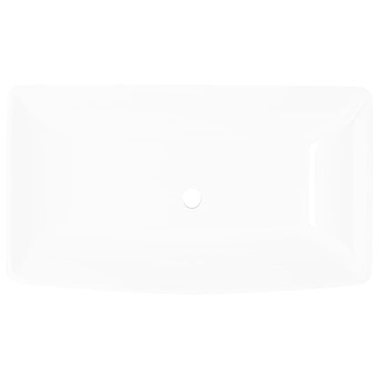 Baderomsvask Luksus Keramisk Vask Hvit 71 x 39 cm