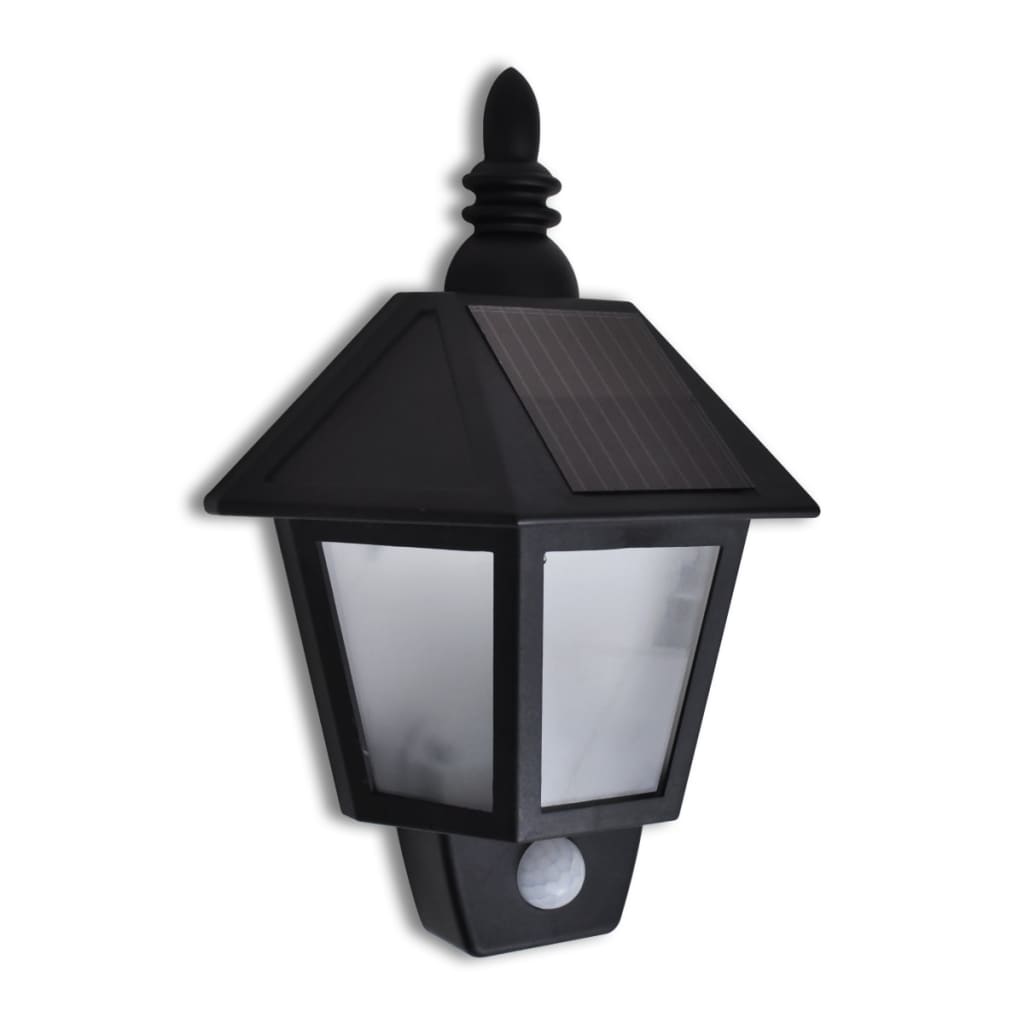 Hagebelysning Vegg Solcelle Vegglampe med bevegelsessensor