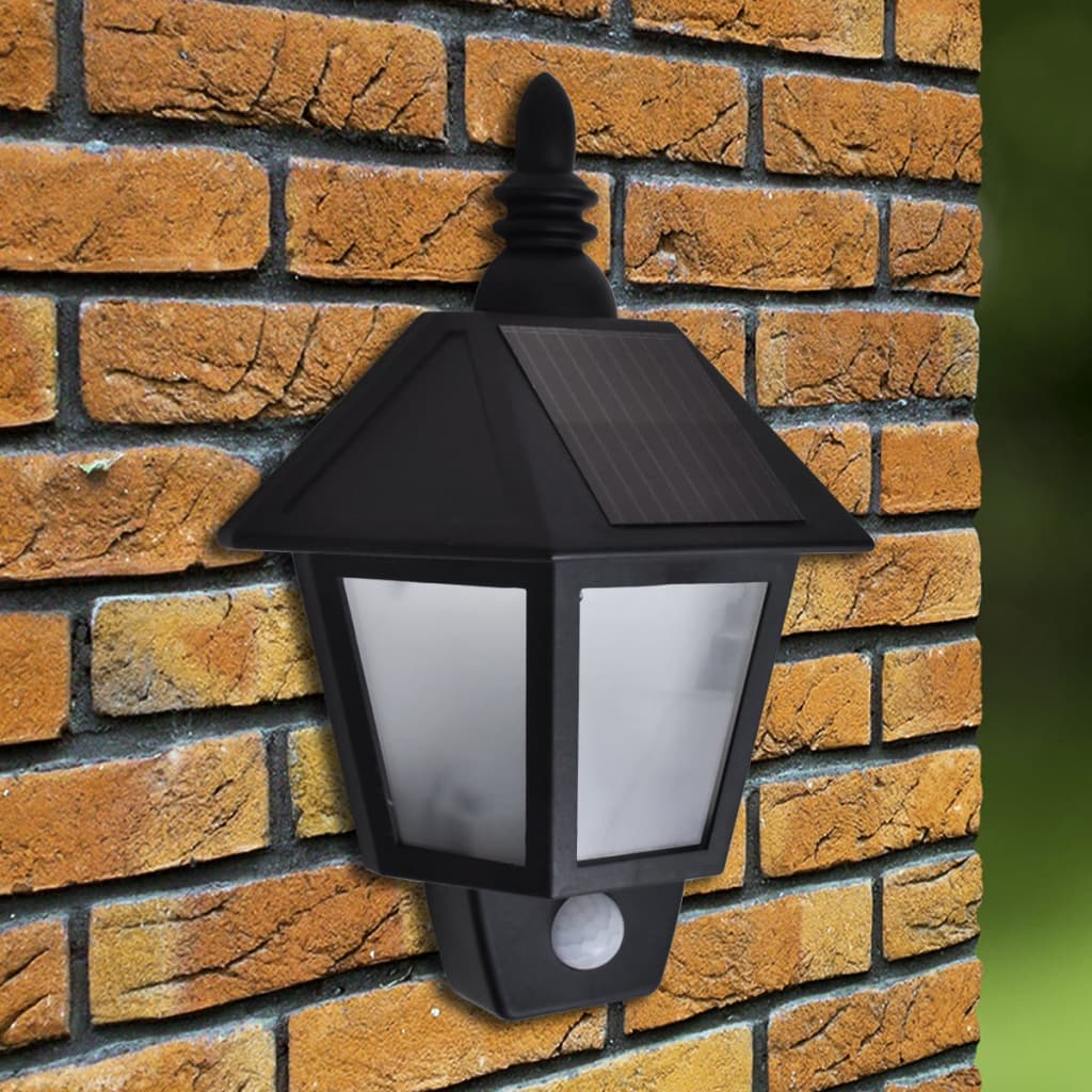 Hagebelysning Vegg Solcelle Vegglampe med bevegelsessensor