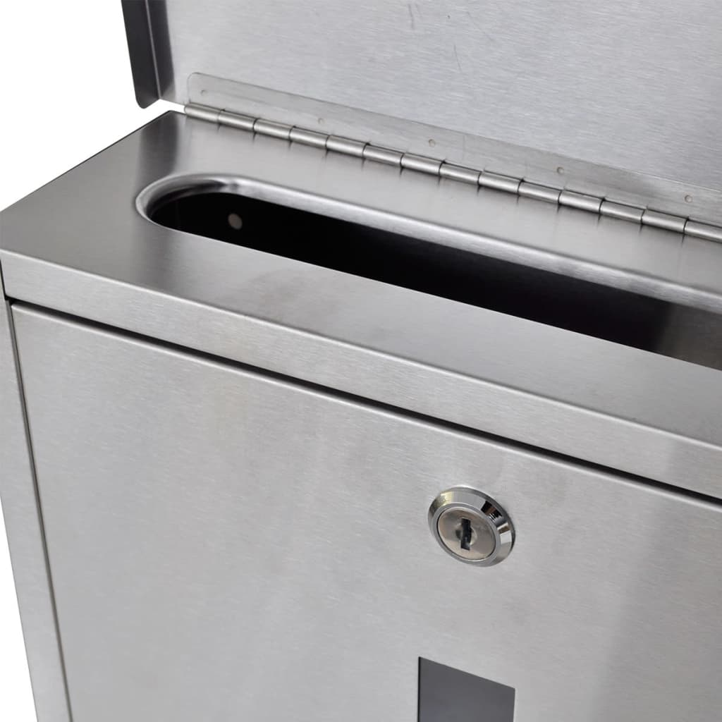 Postkasse Rustfritt Stål 31 x 10,5 x 33,5 cm