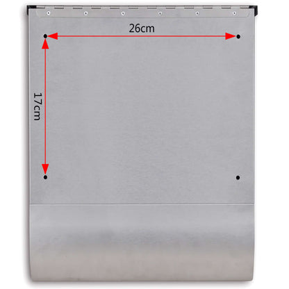 Postkasse Rustfritt Stål 31 x 10,5 x 33,5 cm