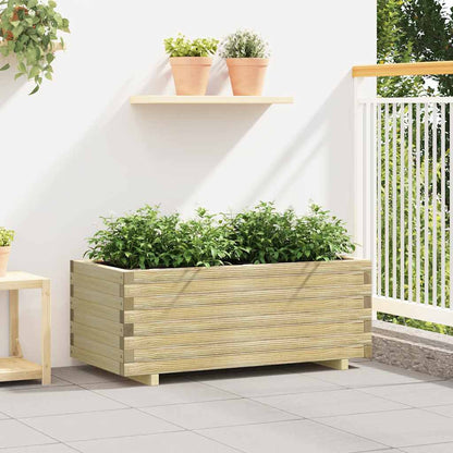 Høybed rektangulær 100x50x40 cm tre