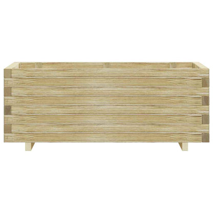 Høybed rektangulær 100x50x40 cm tre