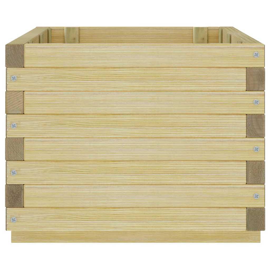 Høybed rektangulær 100x50x40 cm tre