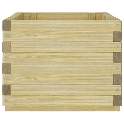 Høybed rektangulær 100x50x40 cm tre