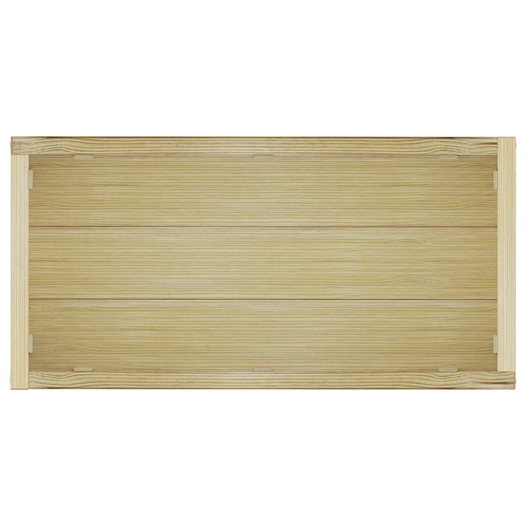 Høybed rektangulær 100x50x40 cm tre