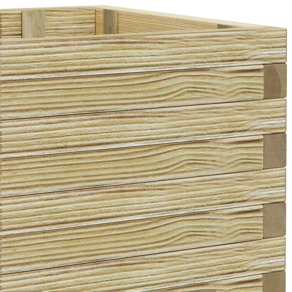 Høybed rektangulær 100x50x40 cm tre