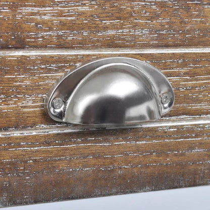 Nattbord Sengbord Brun Hvit med 1 skuff